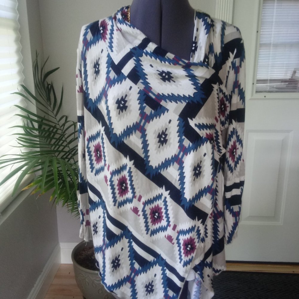 About A Girl Waterfall Style Rayon Cardigan - Picture 3 of 10